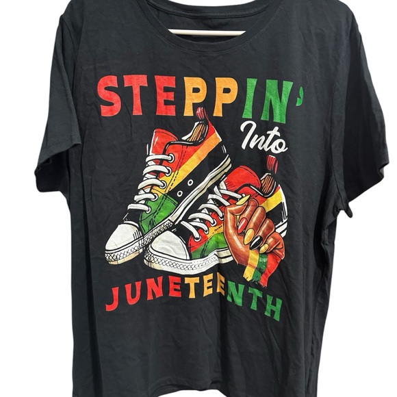 Steppin' Into Juneteenth Graphic T-Shirt sz xl - Picture 1 of 3
